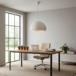 Φωτιστικό οροφής Loval Megapap E27 fiberglass μονόφωτο χρώμα λευκό 50x44x120εκ. - Image 3