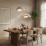 Φωτιστικό οροφής Luna Megapap E27 fiberglass δίφωτο χρώμα λευκό Ø74x115εκ. - Image 2