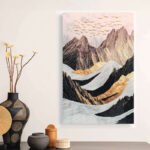 Βρες το Πίνακας σε καμβά "Abstract Mountain" Megapap ψηφιακής εκτύπωσης 70x100x3εκ. σε μοναδική τιμή στο clickforshop.gr