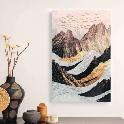 Βρες το Πίνακας σε καμβά "Abstract Mountain" Megapap ψηφιακής εκτύπωσης 70x100x3εκ. σε μοναδική τιμή στο clickforshop.gr