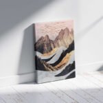 Πίνακας σε καμβά "Abstract Mountain" Megapap ψηφιακής εκτύπωσης 70x100x3εκ. - Image 3
