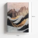 Πίνακας σε καμβά "Abstract Mountain" Megapap ψηφιακής εκτύπωσης 70x100x3εκ. - Image 4
