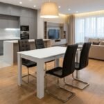 Βρες το Σετ τραπεζαρία 5τμχ Darlen - Vela Megapap χρώμα λευκό - μαύρο 125x72x74εκ. σε μοναδική τιμή στο clickforshop.gr