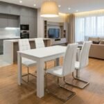 Βρες το Σετ τραπεζαρία 5τμχ Darlen - Vela Megapap χρώμα λευκό 125x72x74εκ. σε μοναδική τιμή στο clickforshop.gr