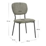 Σετ τραπεζαρία 5τμχ Darlen - Kevin Megapap χρώμα λευκό - λαδί 125x72x74εκ. - Image 5