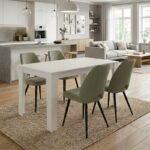 Βρες το Σετ τραπεζαρία 5τμχ Darlen - Christy Megapap χρώμα λευκό - λαδί 125x72x74εκ. σε μοναδική τιμή στο clickforshop.gr