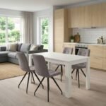 Βρες το Σετ τραπεζαρία 5τμχ Darlen - Bianca Megapap χρώμα λευκό - ανοιχτό μπεζ 125x72x74εκ. σε μοναδική τιμή στο clickforshop.gr