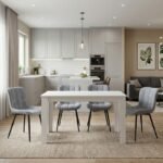 Βρες το Σετ τραπεζαρία 5τμχ Darlen - Chiara Megapap χρώμα λευκό - γκρι 125x72x74εκ. σε μοναδική τιμή στο clickforshop.gr