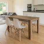 Βρες το Σετ τραπεζαρία 5τμχ Darlen - Nova Megapap χρώμα καρυδί - λευκό 125x72x74εκ. σε μοναδική τιμή στο clickforshop.gr