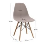 Σετ τραπεζαρία 5τμχ Darlen - Nova Megapap χρώμα καρυδί - cappuccino 125x72x74εκ. - Image 5