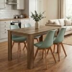 Βρες το Σετ τραπεζαρία 5τμχ Darlen - Viva Megapap χρώμα καρυδί - φυστικί 125x72x74εκ. σε μοναδική τιμή στο clickforshop.gr