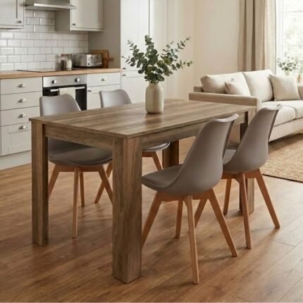 Βρες το Σετ τραπεζαρία 5τμχ Darlen - Viva Megapap χρώμα καρυδί - cappuccino 125x72x74εκ. σε μοναδική τιμή στο clickforshop.gr