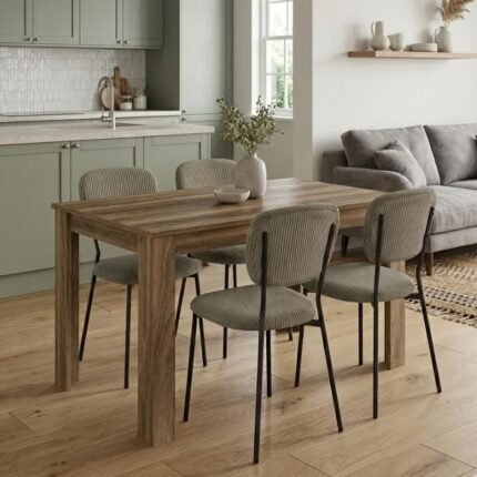 Βρες το Σετ τραπεζαρία 5τμχ Darlen - Kevin Megapap χρώμα καρυδί - λαδί 125x72x74εκ. σε μοναδική τιμή στο clickforshop.gr