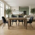 Βρες το Σετ τραπεζαρία 5τμχ Darlen - Christy Megapap χρώμα καρυδί - ανθρακί 125x72x74εκ. σε μοναδική τιμή στο clickforshop.gr