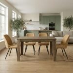 Βρες το Σετ τραπεζαρία 5τμχ Darlen - Christy Megapap χρώμα καρυδί - μουσταρδί 125x72x74εκ. σε μοναδική τιμή στο clickforshop.gr