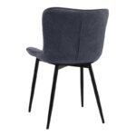 Σετ τραπεζαρία 5τμχ Darlen - Chiara Megapap χρώμα καρυδί - ανθρακί 125x72x74εκ. - Image 3