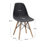 Σετ τραπεζαρία 5τμχ Darlen - Nova Megapap χρώμα sencron black - μαύρο 125x72x74εκ. - Image 5