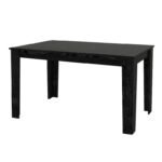 Σετ τραπεζαρία 5τμχ Darlen - Nova Megapap χρώμα sencron black - λευκό 125x72x74εκ. - Image 4