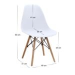Σετ τραπεζαρία 5τμχ Darlen - Nova Megapap χρώμα sencron black - λευκό 125x72x74εκ. - Image 5