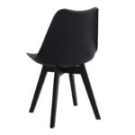 Σετ τραπεζαρία 5τμχ Darlen - Viva Megapap χρώμα sencron black - μαύρο 125x72x74εκ. - Image 3