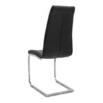 Σετ τραπεζαρία 5τμχ Darlen - Vela Megapap χρώμα sencron black - μαύρο 125x72x74εκ. - Image 3