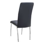 Σετ τραπεζαρία 5τμχ Darlen - Alma Megapap χρώμα sencron black - μαύρο 125x72x74εκ. - Image 3