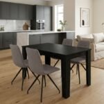 Βρες το Σετ τραπεζαρία 5τμχ Darlen - Bianca Megapap χρώμα sencron black - ανοιχτό μπεζ 125x72x74εκ. σε μοναδική τιμή στο clickforshop.gr