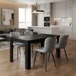 Βρες το Σετ τραπεζαρία 5τμχ Darlen - Chiara Megapap χρώμα sencron black - γκρι 125x72x74εκ. σε μοναδική τιμή στο clickforshop.gr