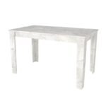 Σετ τραπεζαρία 5τμχ Darlen - Christy Megapap χρώμα λευκό εφέ μαρμάρου - λαδί 125x72x74εκ. - Image 4