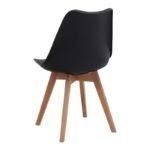 Σετ τραπεζαρία 5τμχ Bohema - Viva Megapap χρώμα ivory/sepet oak - μαύρο/φυσικό πόδι Ø90x77,7εκ. - Image 3