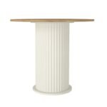 Σετ τραπεζαρία 5τμχ Bohema - Iris Megapap χρώμα ivory/sepet oak - ανοιχτό μπεζ Ø90x77,7εκ. - Image 5