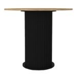 Σετ τραπεζαρία 5τμχ Bohema - Viva Megapap χρώμα μαύρο/sepet oak - cappuccino Ø90x77,7εκ. - Image 5