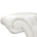 ΑΝΑΚΛΙΝΔΡΟ T.CHESTERFIELD NIOVI HM3007.02 PU ΛΕΥΚΟ-ΜΑΥΡΑ ΠΟΔΙΑ 190x61x84Yεκ. - Image 3