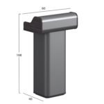 ΑΝΑΛΟΓΙΟ ΟΜΙΛΗΤΗ SPEEKER HM2151 ΜΕΛΑΜΙΝΗ ΣΕ ΓΚΡΙ 60x40x108Υεκ - Image 2