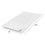 ΑΝΩΣΤΡΩΜΑ ΑΦΡΟΥ HM670.07 ΛΕΥΚΟ 90x200x5Y εκ. - Image 2