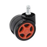 ΑΝΤΑΛΛΑΚΤΙΚΑ ΣΕΤ 5TMX ΡΟΔΑΚΙΑ ΑΠΟ ΚΑΡΕΚΛΑ ΓΡΑΦΕΙΟΥ ΚΟΚΚΙΝΟ ΜΑΥΡΟ HM11742.02 - Image 2