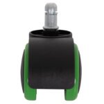 ΑΝΤΑΛΛΑΚΤΙΚΑ ΡΟΔΑΚΙΑ ΣΕΤ 5ΤΜΧ ΓΙΑ ΚΑΡΕΚΛΕΣ ΓΡΑΦΕΙΟΥ HM1203.03--ΜΑΥΡO-ΠΡΑΣΙΝΟ - Image 5