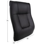 ΑΝΤΑΛΛΑΚΤΙΚΗ ΠΛΑΤΗ ΓΙΑ ΚΑΡΕΚΛΑ ΓΡΑΦΕΙΟΥ HM1092.01 ΜΑΥΡΟ PU 50x14x70Υεκ. - Image 2