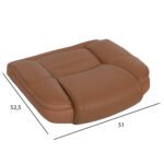 ΑΝΤΑΛΛΑΚΤΙΚΟ ΚΑΘΙΣΜΑ ΓΙΑ ΚΑΡΕΚΛΑ ΓΡΑΦΕΙΟΥ HM1091.09 ΜΟΚΑ PU 52x53x12(πάχος) εκ - Image 2