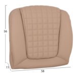 ΑΝΤΑΛΛΑΚΤΙΚO ΚΑΘΙΣΜΑ ΓΙΑ ΚΑΡΕΚΛΑ ΓΡΑΦΕΙΟΥ HM1097.07 ΚΑΠΟΥΤΣΙΝΟ PU 58x11x56εκ. - Image 2