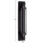 ΑΠΛΙΚΑ ΤΟΙΧΟΥ 2ΦΩΤΗ BEACON HM4463 ΜΕΤΑΛΛΟ ΣΕ ΜΑΥΡΟ 10x10x47Υεκ. - Image 2