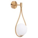 Αγόρασε ΑΠΛΙΚΑ ΤΟΙΧΟΥ BAIS HM4472 ΧΡΥΣΟ ΜΕ ΓΥΑΛΙΝΟ ΓΛΟΜΠΟ [Ε27] 21x21x44Υεκ. σε μοναδική τιμή στο clickforshop.gr