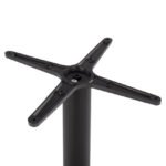 ΒΑΣΗ BAR ΜΕΤΑΛΛΙΚΗ ΜΑΥΡΗ ΜΑΤ 45Χ45Χ108εκ. ΜΕ ΡΕΓΟΥΛΑΤΟΡΟΥΣ HM439 - Image 4