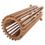 ΒΑΣΗ BAR STAND ΕΣΩΤ.ΧΩΡΟΥ ΜΕΣ.ΥΨΟΥΣ ΣΤΡΟΓΓΥΛΗ FRANTZ HM9857.11 MINDI ΞΥΛΟ ΣΕ ΦΥΣΙΚΟ Φ40x90Υεκ. - Image 5