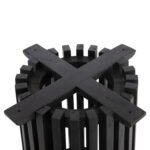 ΒΑΣΗ BAR STAND ΕΣΩΤ.ΧΩΡΟΥ ΜΕΣ.ΥΨΟΥΣ ΣΤΡΟΓΓΥΛΗ FRANTZ HM9857.12 MINDI ΞΥΛΟ ΣΕ ΜΑΥΡΟ Φ40x90Υεκ. - Image 4