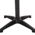 ΒΑΣΗ ΜΠΑΡ ΑΛΟΥΜΙΝΙΟΥ 4ΝΥΧΗ 66X66X109Υεκ. ΜΕ ΣΤΑΥΡΟ 44x44εκ. HM450.03 ΜΑΥΡΗ - Image 5