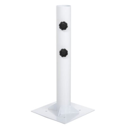 Αγόρασε ΒΑΣΗ ΟΜΠΡΕΛΑΣ Φ60mm x 51Υεκ ΜΕΤΑΛΛΙΚΗ ΒΙΔΩΤΗ ΓΙΑ ΣΤΥΛΟ ΕΩΣ Φ60 HM6011 ΛΕΥΚΗ σε μοναδική τιμή στο clickforshop.gr