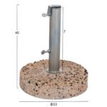 ΒΑΣΗ ΟΜΠΡΕΛΑΣ ΨΗΦΙΔΑ 15KG HM5476.15 ΜΕ ΣΩΛΗΝΑ ΔΙΑΜΕΤΡΟΥ Φ52 - Image 2