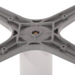 ΒΑΣΗ ΤΡΑΠΕΖΙΟΥ ΑΛΟΥΜΙΝΙΟΥ ΣΤΡΟΓΓΥΛΗ ΛΕΥΚΟ ΜΑΤ HM476.02 ΣΤΑΥΡΟΣ 48Χ48εκ Φ45Χ72Υεκ. - Image 4