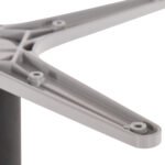 ΒΑΣΗ ΤΡΑΠΕΖΙΟΥ ΑΛΟΥΜΙΝΙΟΥ ΣΤΡΟΓΓΥΛΗ ΜΑΥΡΟ ΜΑΤ HM476.01 ΣΤΑΥΡΟΣ 48Χ48εκ Φ45Χ72Υεκ. - Image 6